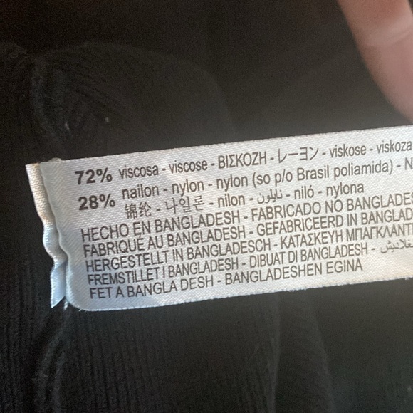 Zara - Black Ribbed Turtleneck Sweater Sz M - Picture 8 of 12